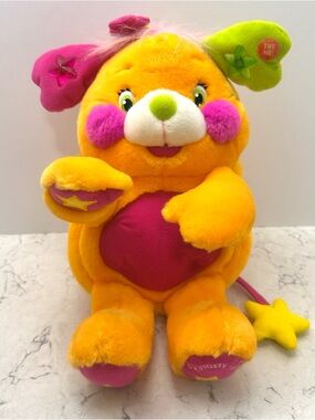WORKS! Vintage 2001 Popples Pizzazzy‑Jazzy 12″ Plush Lights Up